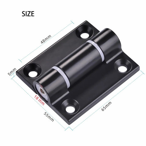 Adjustable Torque Hinge Heavy Duty Zinc Alloy Door Hinge For Cabinets And Closets Black 2.56 Inch By 2.17 Inch Set Of 2