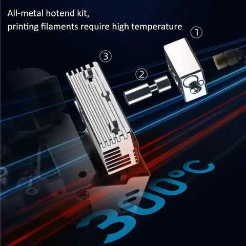 Sprite Extruder Pro Kit All Metal Direct Drive Beefed Up Extruder with 80N Stepper Motor for Ender 3, high-temperature hotend components.
