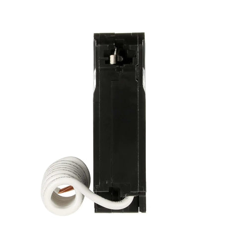 Side view of 15A GFCI Circuit Breaker Single-Pole 120VAC Plug-In Self-Test Ground Fault Interrupter for Residential Load Centers