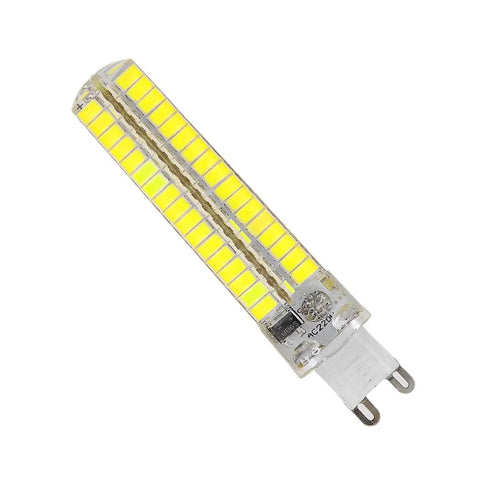 G9 LED bulb with yellow diodes and white bi-pin base