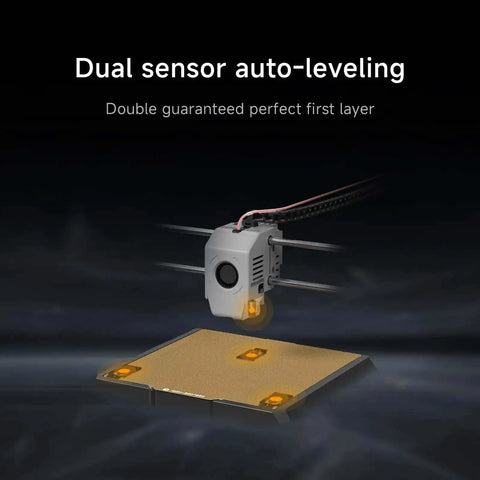 Dual sensor auto-leveling feature of Rocket Fast 3D Printer With Auto Leveling And Camera, Dual Z Axis CoreXY, 600mm Per Second Print Speed