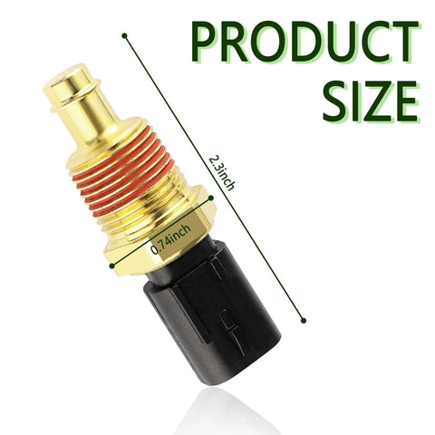 Engine Coolant Temperature Sensor Replacement for Chrysler Jeep Dodge Ram Durango Grand Cherokee OEM 5149077AB 514909AB SU13812 SU13813 TX195 product size diagram