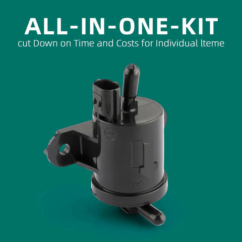 Fuel Pump Replacement For Honda Metropolitan And Ruckus Scooters 2002 Through 2016 Direct Fit Easy Swap Interchange 16710 Get 013 16710 Get 003 Premium Gas Pump For NPS50 CHF50 SP CHF50S II CHF5 Models shown in all-in-one kit packaging.
