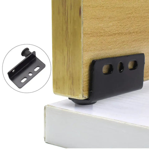 Black Heavy Duty Concealed Shaft Pivot Door Hinges Set For Wood Doors Cabinets Wardrobes And Showcases 2 Sets With Bushing