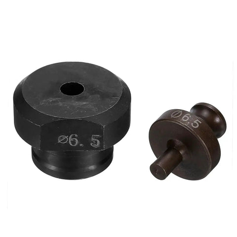 Heavy Duty Hydraulic Hole Punch Die 6.5mm Precise Round Hole Electric Punching Kit For MHP 20 JP 20, durable spring steel