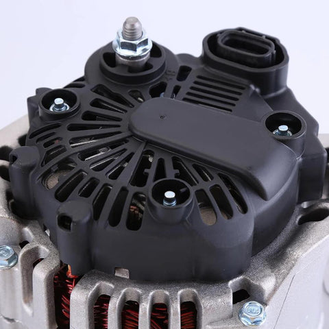 Top view of Plug And Play High Output 110A 12V Alternator For Hyundai Sonata 2010 2011 2012 2013 And Kia Optima 2011 2012 2013 2.4L L4 Replaces TG11C087 37300-2G150 11491 208-940 90-22-5641 Durable Easy Install