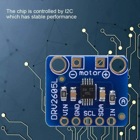 Two Pack Haptic Motor Controller Driver Module with General Pin Interface DRV2605L for precise vibration feedback in DIY projects