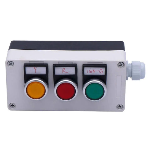 Push Buttons Ruggid Momentary Push Button Switch 22mm 1NO 1NC With Red Yel...
