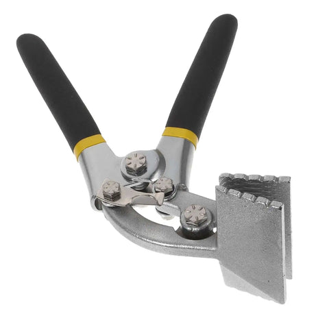 3 Inch Hand Seamer Sheet Metal Bending Tool with anti-slip jaws, locking handle, ergonomic grip for lightweight metal work.