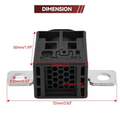 Audi Battery Fuse Box Overload Protection Trip Replacement Kit dimensions with measurements