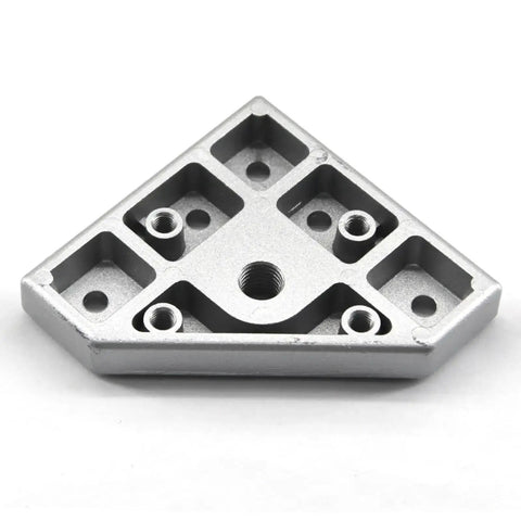 3030 Series Aluminum M12 L Shape Corner Bracket Joint Plate for extrusion connectors, heavy duty, 90x90mm, 15mm thick, rust resistant.
