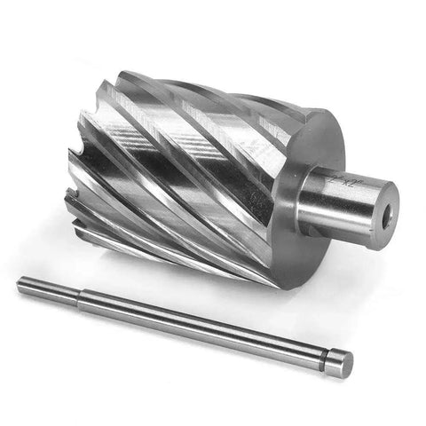 Annular Cutter Set Three Quarter Inch Weldon Shank With Pilot Pin for Magnetic Drill Press Slugger Bits Two Flat HSS Kit