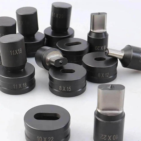 Heavy Duty Oval Hole Punch Die For CH-70 Hydraulic Punching Machine, 10x20mm Oval Die, Custom Size Options Available, Maximum Oval Length 22mm