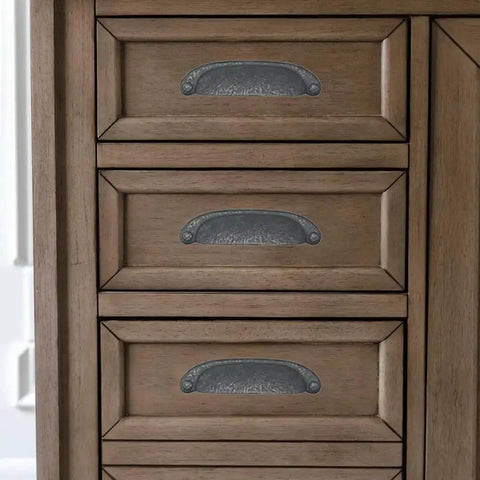 10 Pack 3 Inch Hole Center Black Iron Cup Drawer Pulls For Cabinets And Dressers on wooden cabinet drawers