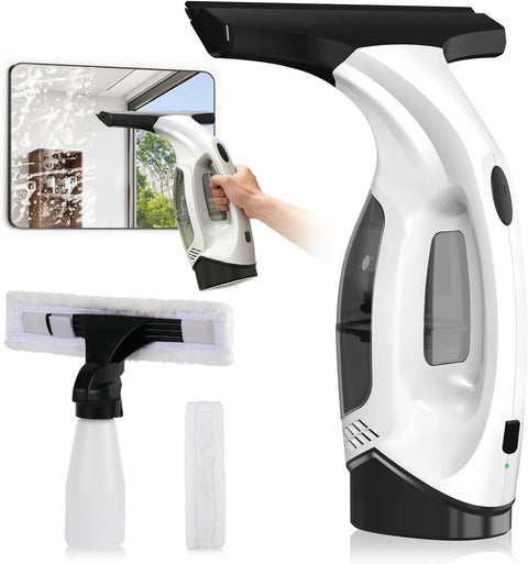 ZRHI cordless window vacuum squeegee white/black 2000Pa suction 2200mAh battery and 150ml water tank