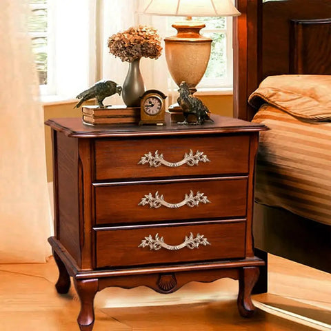 Pack Of 5 European Style Vintage Cabinet Handles And Drawer Pulls Antique Dresser Knob Set For Cupboards And Cabinets on wooden dresser