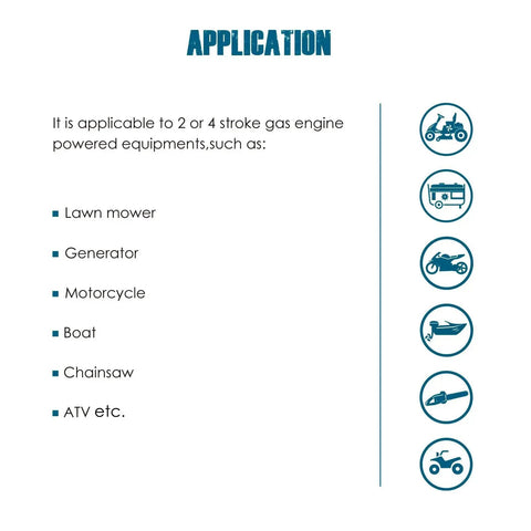 Applications for Dual Channel Engine Temperature Gauge With Backlit LCD And Overheat Alerts, including lawn mowers and boats.