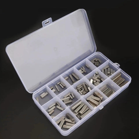 Key Stock Set 140 Pcs Round Ended Key Pack For Pulley Keyway And Drive Shaft Keys Pro Grade Carbon Steel Assortment For Lawn Mower Repairs