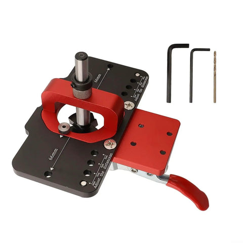 35mm Jig Drill Guide For Hinges With Adjustable Offsets And Premium Aluminum Construction Anti Corrosive Drill Bit Easy To Use Setup