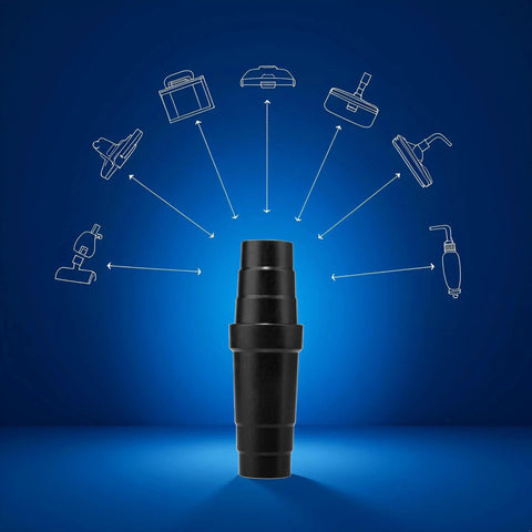Universal Vacuum Hose Adapter Reducer For Any Cleaner, Easy Install ABS Plastic Conversion Coupler, compatible models displayed