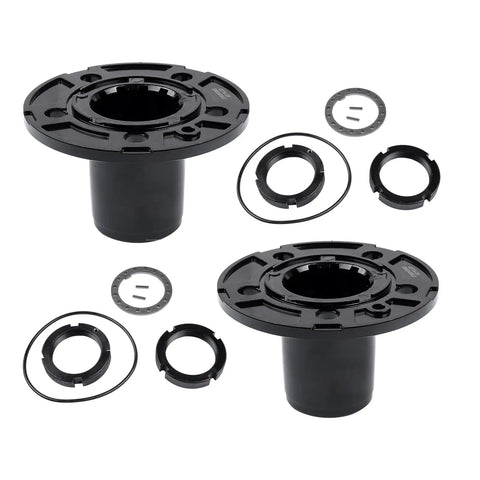 2Pack 4WD Manual Locking Hubs 29071 Replacement For Ford Ranger Explorer Mazda Navajo 1990-1994 With 27 Spline Outer Axle Front Hub Replacement Fits 1990-1994 Models components on white background