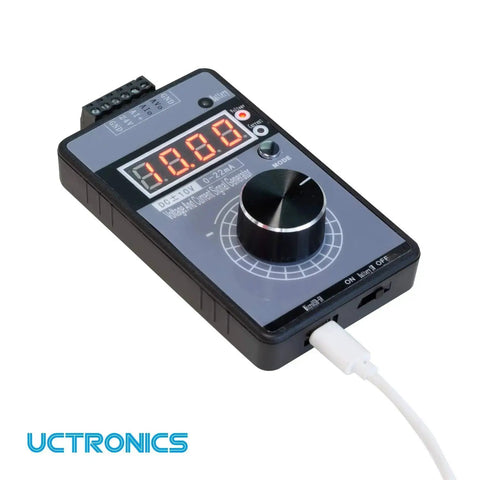 DC Plus Or Minus Ten Volt Output And Four To Twenty Milliamp Current Loop Signal Generator with USB Power, front view