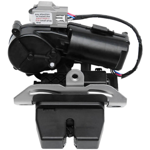 Close-up of Liftgate Trunk Lock Actuator Replacement for Ford and Lincoln SUVs with plug-and-play design
