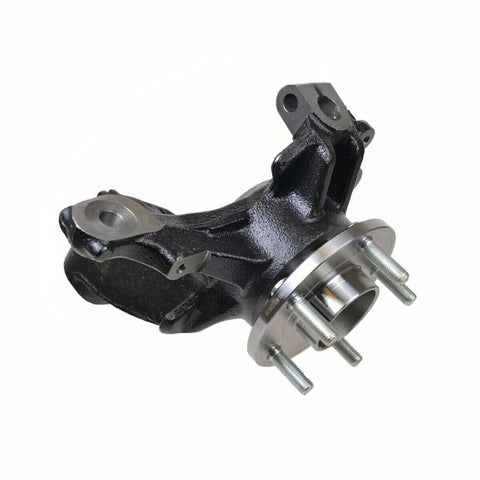 Front view of Front Steering Knuckle And Wheel Hub Bearing Assembly For Ford Focus 2012 2013 2014 2015 2016 2017 2018 2.0L Replacement 686-353 686-352 BR935005LK BR935006LK Heavy Duty