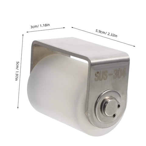 Heavy Duty Sliding Door Roller With Silent Nylon Wheel For Quiet Gate Glide, Track Mounted Guide Roller, Stainless Steel Construction