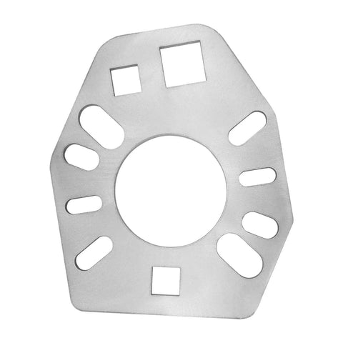 Stainless Steel Pinion Yoke Wrench Tool For Ford Dana AMC GM Axles And Flanges, top view showing socket holes