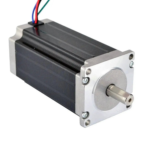 Heavy Duty Nema 23 CNC Stepper Motor With 3Nm Torque 425 Oz In 114mm Size, four-wire, front view