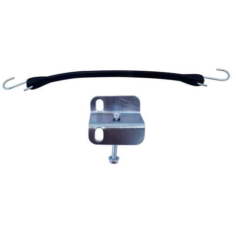Straight Transom Saver With Frame Mount For Boat Trailers 21 To 31 Inches, steel frame with rubber V-block for outboard motors