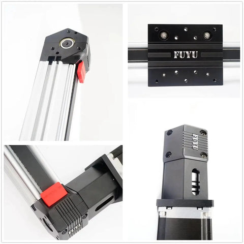 Belt Driven Linear Stage For CNC With Nema 24 Stepper Motor 1000mm Stroke Work Size Dual Rail Dustproof Low Noise Unit