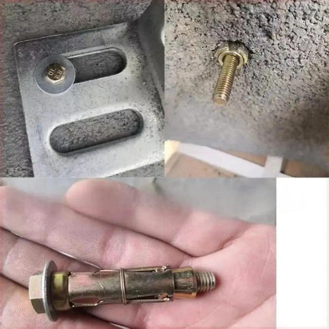 Heavy Duty Expansion Bolts M6 x 50mm Sleeve Anchors For Concrete Brick And Masonry 12 Pack installed in concrete