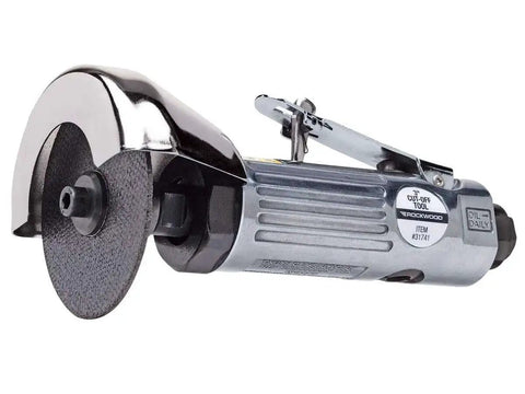 3 Inch Pneumatic Cut Off Tool With Wheel Grinder For Sheet Metal Heavy Duty Reversible Air Powered Cutter, side view