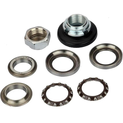 Steering Fork Bearing Set For Honda CRF XR50 Z50 Z50R Z50J CT70 CT90 Mini Trail Pit Bike Replacement Kit By UMIUP, components spread out view
