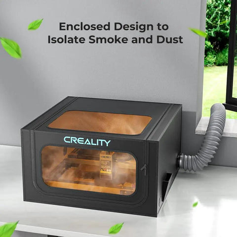 Fireproof And Dustproof Protective Enclosure For Laser Engravers With 4000 RPM Exhaust Fan Pro Grade Observation Window 720x720x400mm
