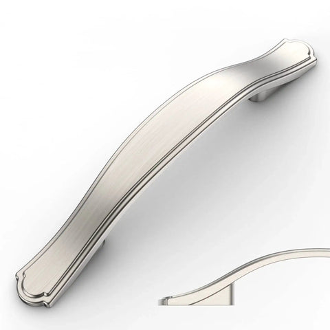 10 Pack 3 Inch Brushed Satin Nickel Cabinet Handles Set for Kitchen Cupboards and Drawers 76mm Length Durable Stainless Steel Pulls