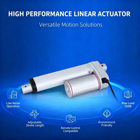 Heavy Duty 150mm Stroke Linear Actuator 24V 750N Quiet Operation For Medical Beds Industrial Lifting