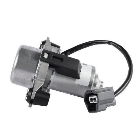 Power brake booster auxiliary electric vacuum pump with metal housing and black electrical connector.