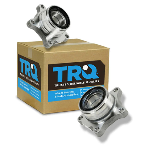 Rear Wheel Hub Bearing Module Pair For Toyota Tundra Driver Side And Passenger Side 2 Piece Set Direct Fit Drop In Easy Install Heavy Duty Replacement For 2007 To 2020 Models, shown with original packaging.