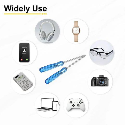 Tiny But Mighty Mini Slotted Screwdriver 2.0mm Flat Head Precision Tool With Blue Handle for electronics and appliance repair