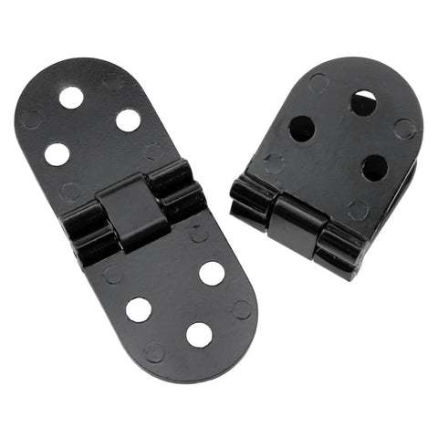 Flippable 180 Degree Folding Table Hinges Set For Cabinets Rear Covers And Closet Doors Durable Zinc Alloy With Black Finish
