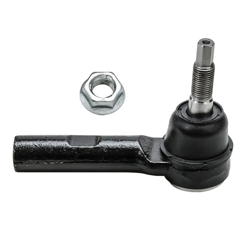 RWD Front Wheel Hub Bearing Kit For Chrysler 300 Dodge Charger Challenger Magnum 2 Piece Set Includes Front Wheel Hub And Bearing Assembly Plus Outer Tie Rod End Links Beef Up Your Ride - close-up of outer tie rod end and nut
