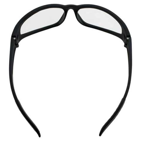 Back view of Hercules Safety Glasses With Shatterproof Lenses ANSI Z87 For Work Shooting Riding And Everyday Use Built Tough As Nails