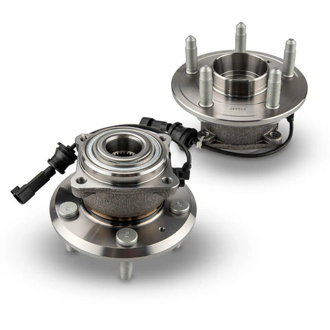 512440 Pair Rear Wheel Hub Bearing Assembly For 2010-2017 Chevrolet Equinox And 2010-2017 GMC Terrain, 5 Lug With ABS visible on neutral background.