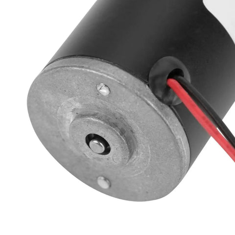 Close-up of High Speed Permanent Magnet DC Motor 6V 12V 24V 3500-8000 RPM With CW CCW Control copper windings and wiring