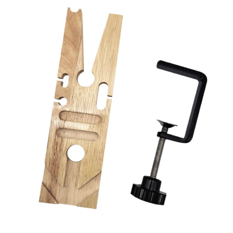Pro Grade Desktop Jewelry Fixture Bench For Woodworking Clamps And Mobile Studio Use Solid Wood Alloy Workholding Device