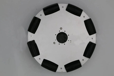 Mecanum Wheel Dual Wheel Omnidirectional 5 Inch Aluminum Alloy Hub For Robot DIY Toy Projects with grippy traction and quiet operation.