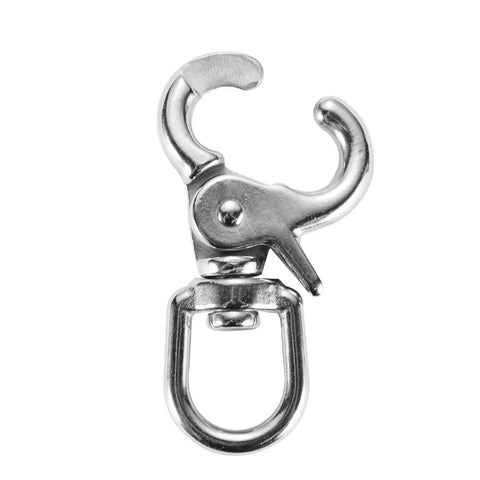 316 Stainless Steel Swivel Trigger Snap Hooks 2.65in Heavy Duty 130 Lb Clips, front view